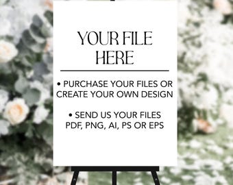 Custom Printed Foam Board Printed Wedding Sign Printed Birthday Sign Personalized Foam board Graduation Printed Sign Large Wedding Sign