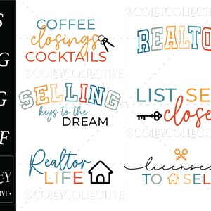 fun realtor svg cut files realtor png bundle files realtor life png licensed to sell png coffee closings cocktails svg coffee closings cocktails png im your home girl realtor gifts realtor embroidery png