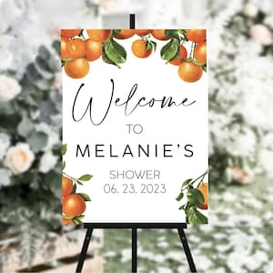 Summer Bridal Brunch Shower Sign Printed Foam Board Citrus Wedding Shower Welcome Sign Printed Mimosa Bridal Brunch Welcome Sign