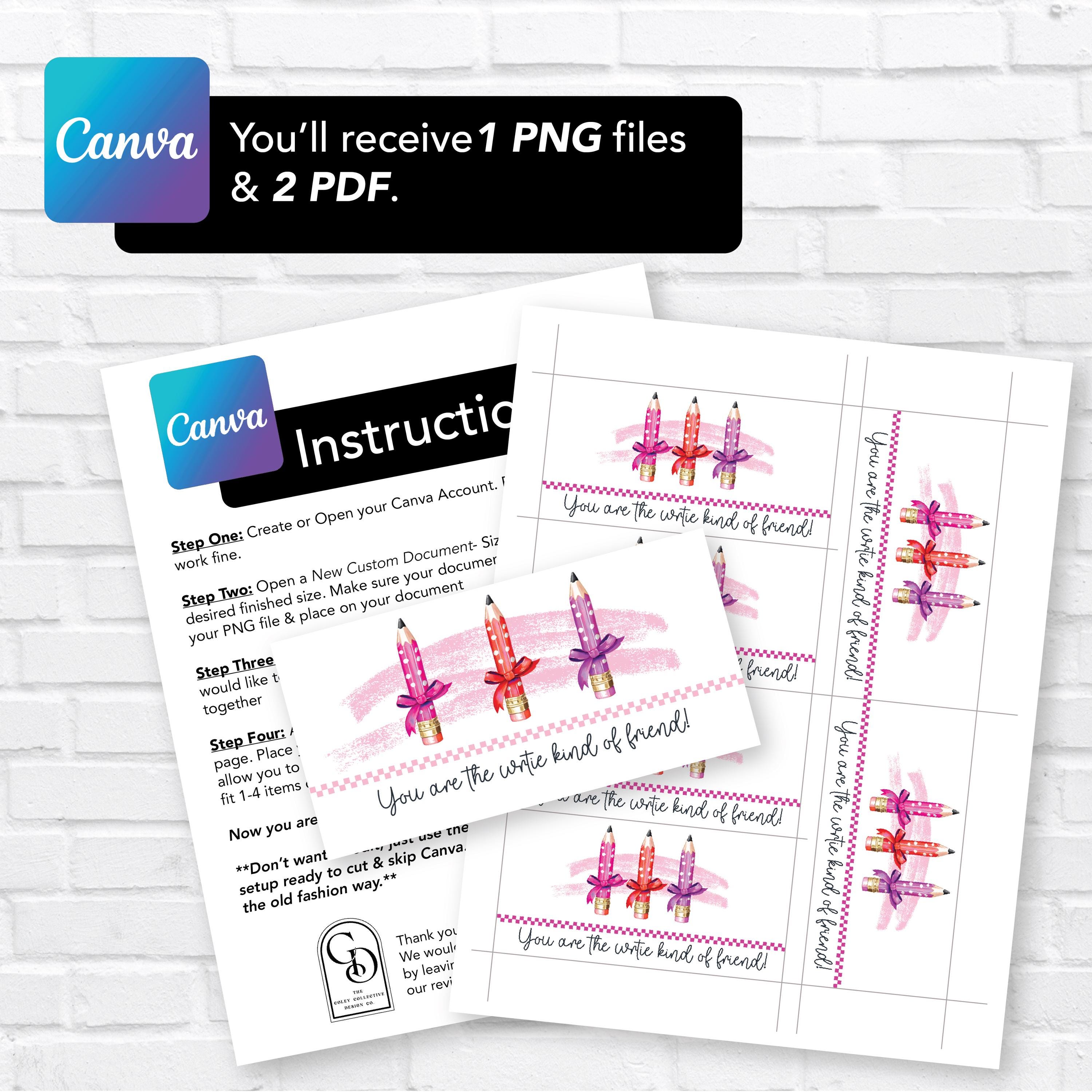 Pencil Valentine Printable You're the Write Friend for Me Teacher Gift ...