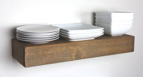 Rustic 8 Deep Floating Box Shelf Image 0