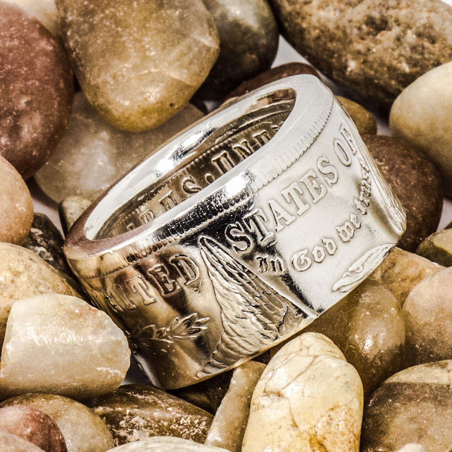 In god we shop trust rings