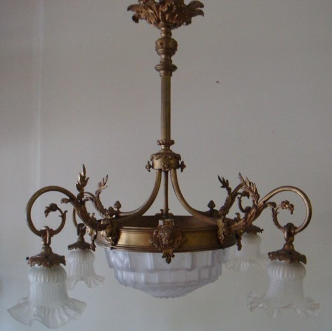 Antique Bronze Chandelier Etsy