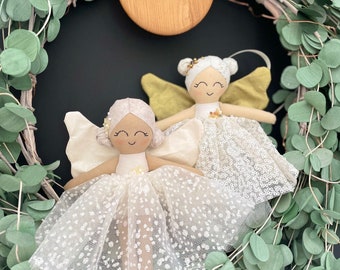 Custom Christmas tree top angel doll