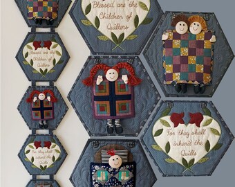 PDF downloadable Pattern - Blessed are the Children pattern by Dottie Days