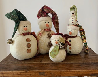PDF downloadable Pattern - The Roly Poly's snowman christmas decor pattern by Dottie Days