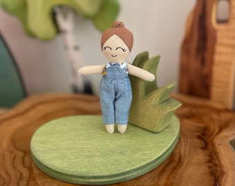 Handmade Dollhouse child size doll 10cm - ready made