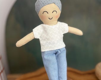 Handmade Dollhouse adult size doll 14cm - ready made