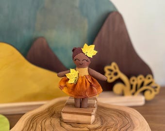 Handmade Dollhouse child size doll 10cm - ready made