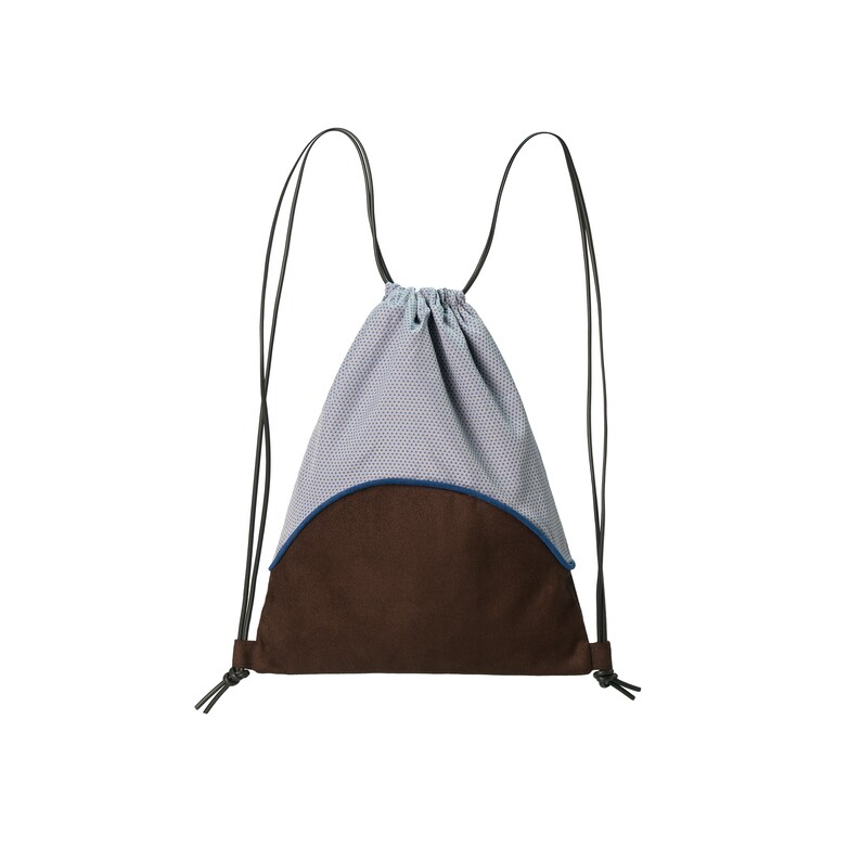 ETTA-backpack convertible in shoulder bag browngreyBlue