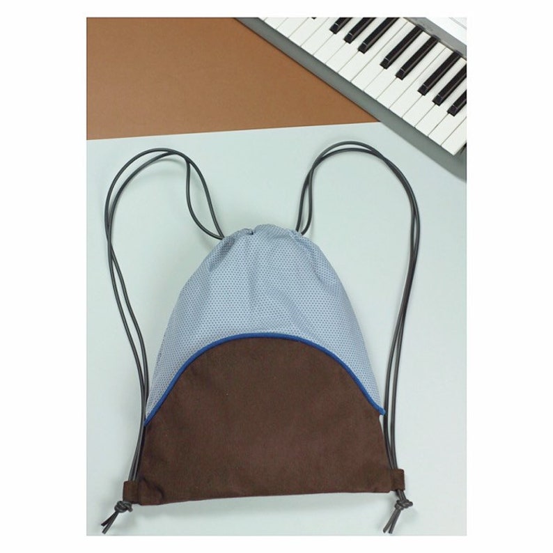 ETTA-backpack convertible in shoulder bag browngreyBlue