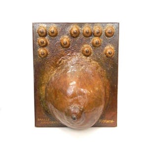 Vintage Braille Art Work Erotic Art 3D Wall Hanging Breast