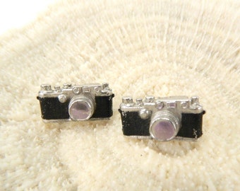 Vintage 1950's Anson Camera Cuff Links...Black 35MM Black Camera Cuff Links...Photography Cuff Links...Photography Collectible...Unique Gift