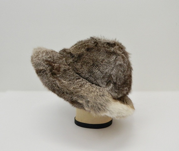 Vintage 1960s Fur Hat ... Rabbit Fur Bucket Hat .… - image 4