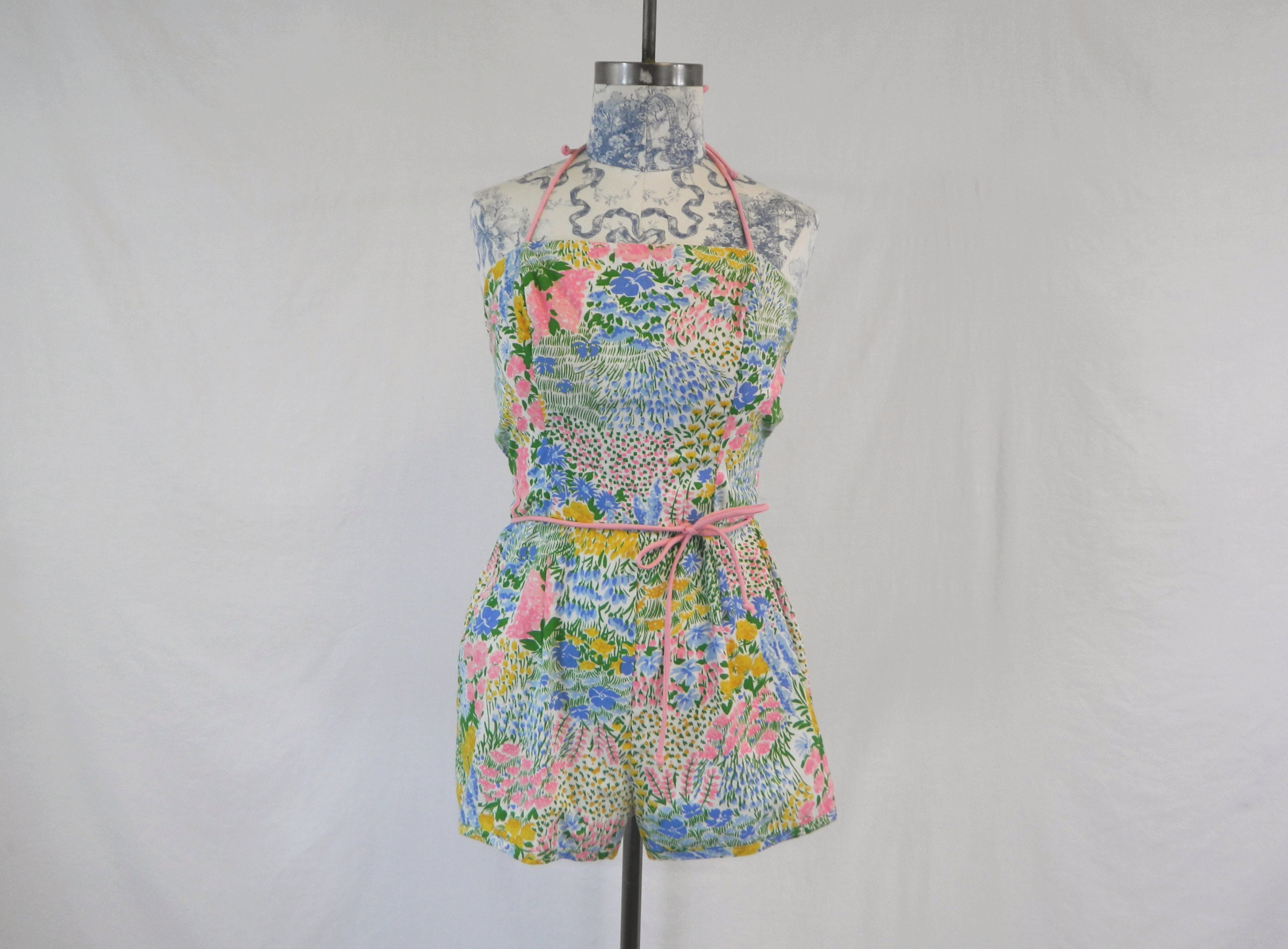 Vintage 60s Playsuit  Swimsuit 