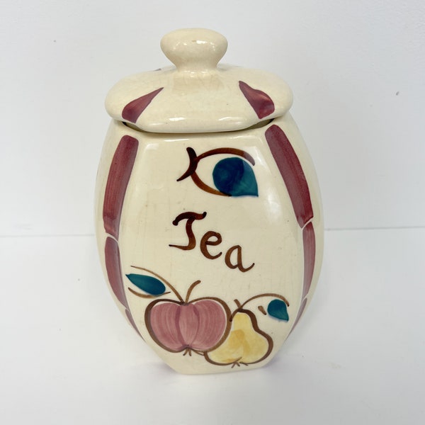 Ceramic Tea Canister Etsy