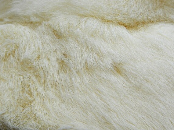 Vintage 1960s Rabbit Fur Mod Hat | White Fur Buck… - image 8