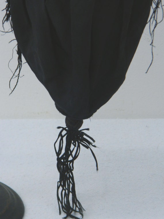 Black Victorian Reticule ... Antique Mourning Pur… - image 4