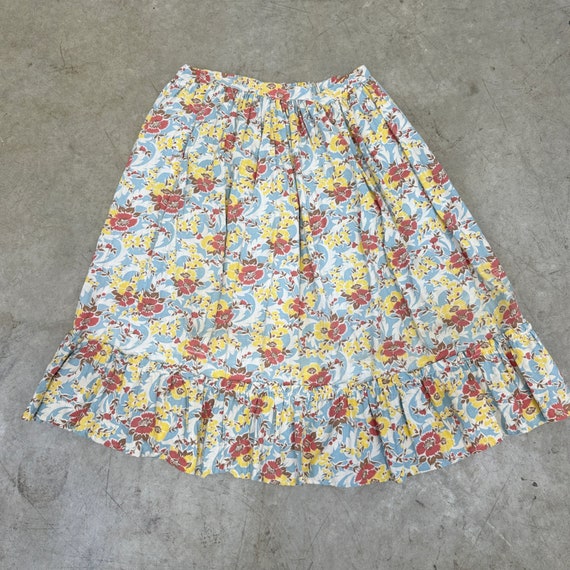 Vintage 20s Feedsack Skirt | Handmade Depression … - image 10