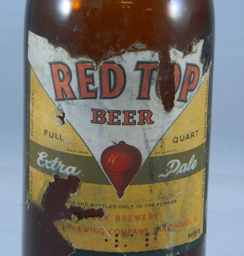 1930s Beer Bottle Red Top Beer Extra Pale Full Quart Etsy