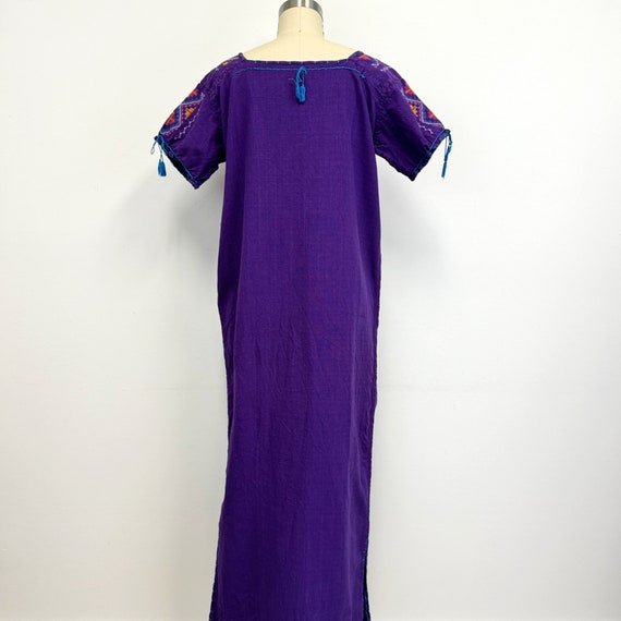 Vintage 60s Embroidered Maxi Dress | Mexican Long… - image 7