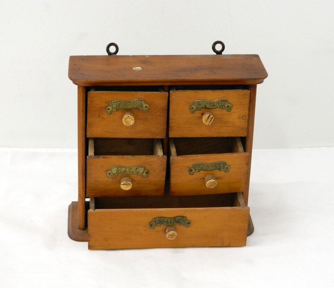 Vintage spice drawers deals
