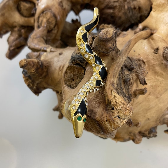 Giovanni Snake Earrings and Snake Pin - image 9