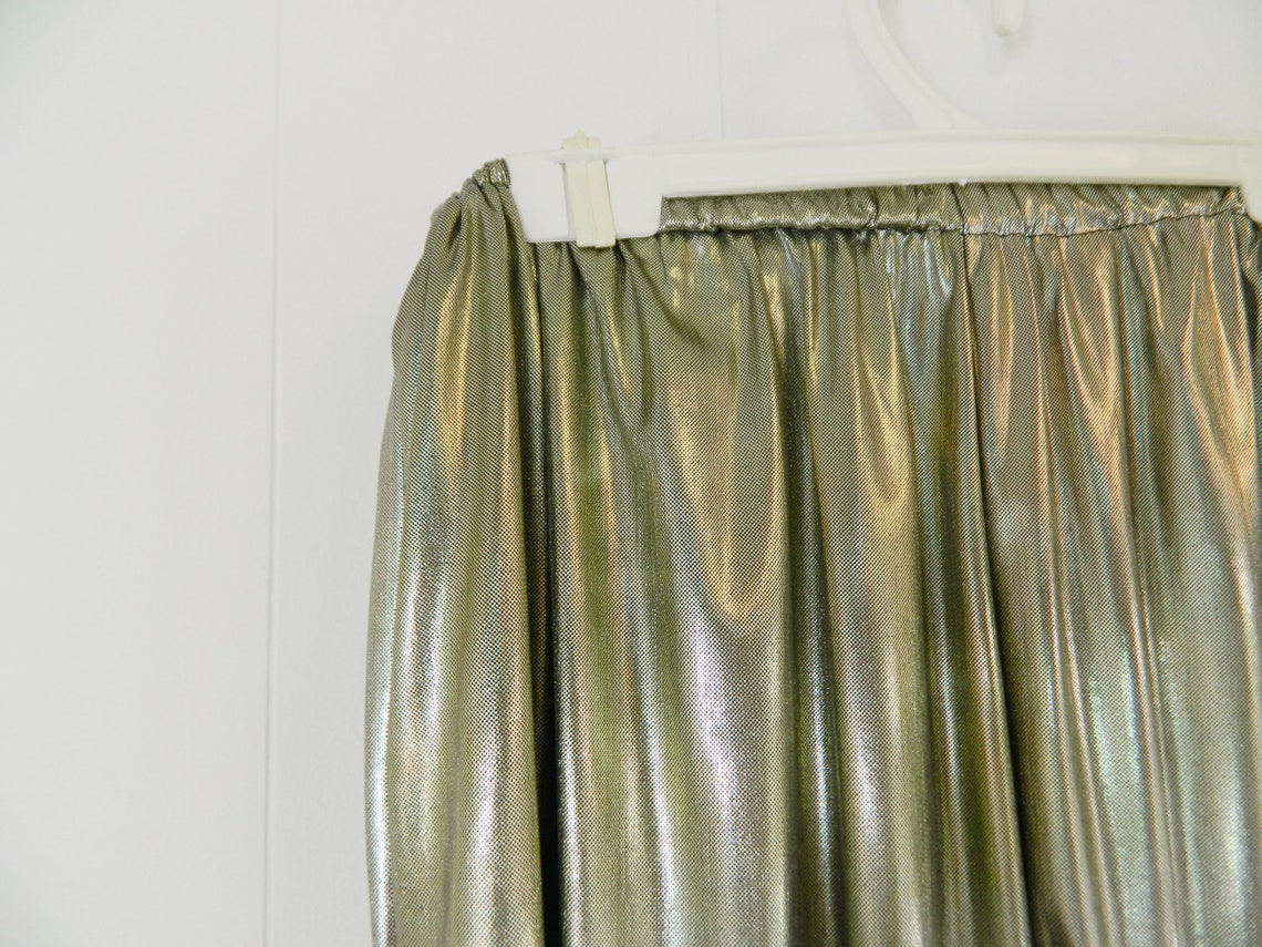 gold metallic joggers