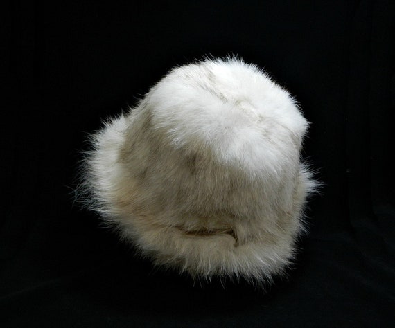 Vintage 1960s Fur Fedora ... White Rabbit Fur ...… - image 4