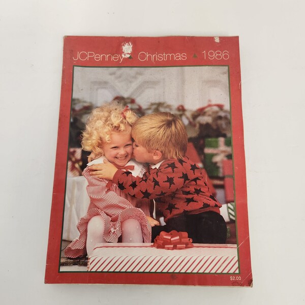 Vintage 1980's J C Penny's 1986 Christmas Catalog - Reminiscing Book - Reference Book