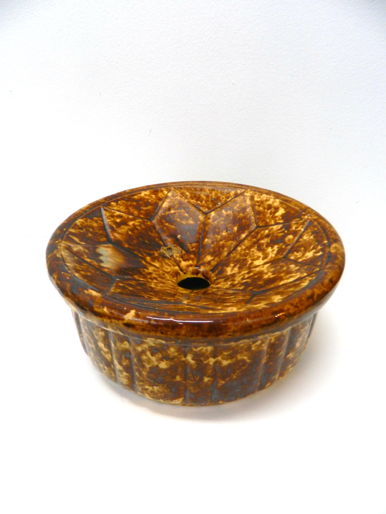 Antique Bennington Pottery Spittoon Spongeware W/ 8 Pt. Etsy Sweden