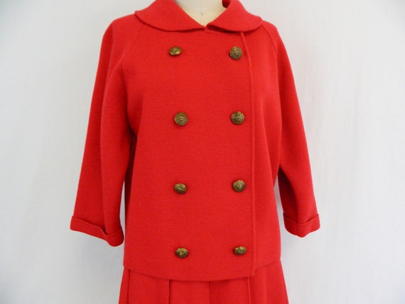 Vintage Italian Jacket And Skirt Set ... 1950s Li… - image 5