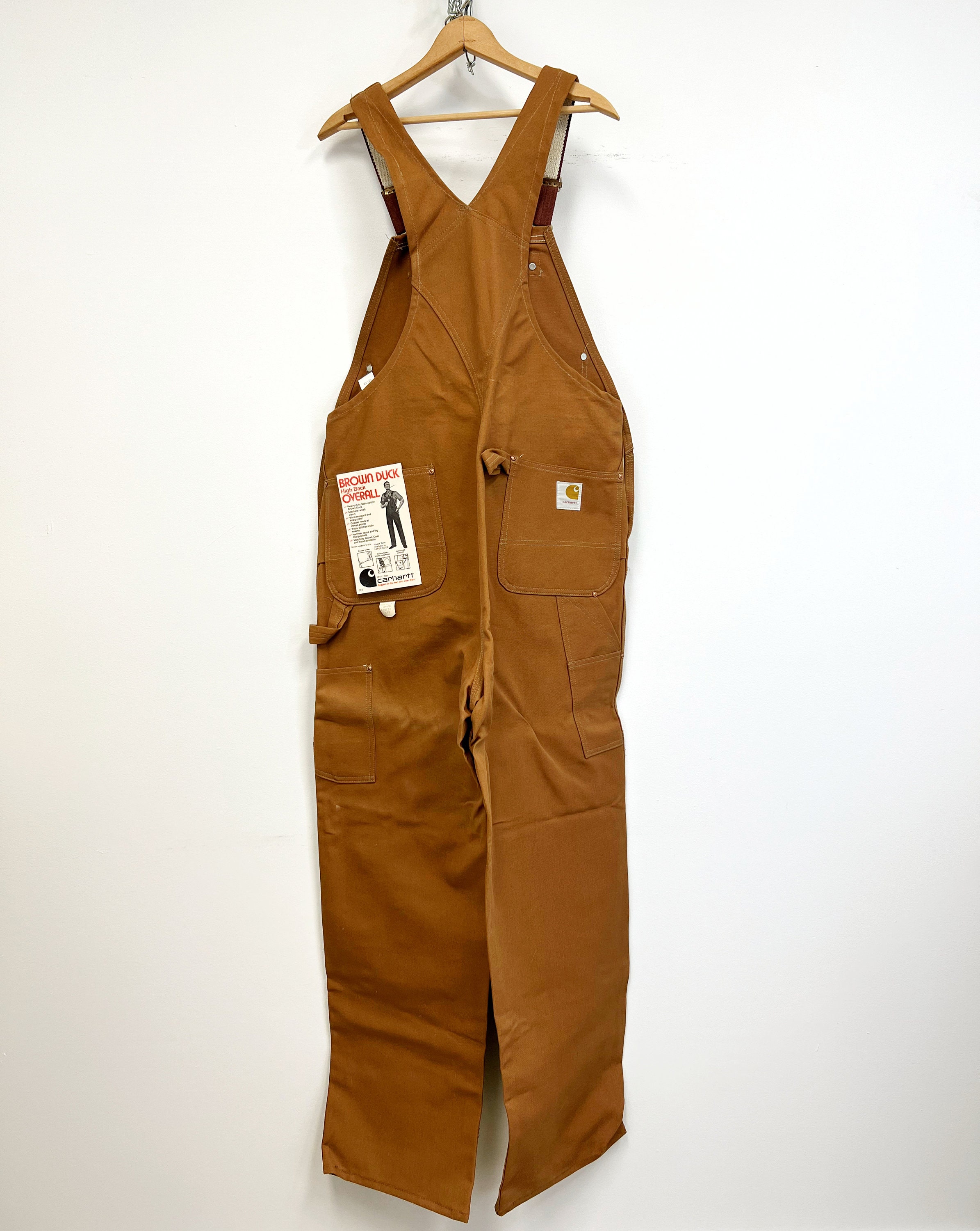 Men's Carhartt Brown Duck Bib Overalls