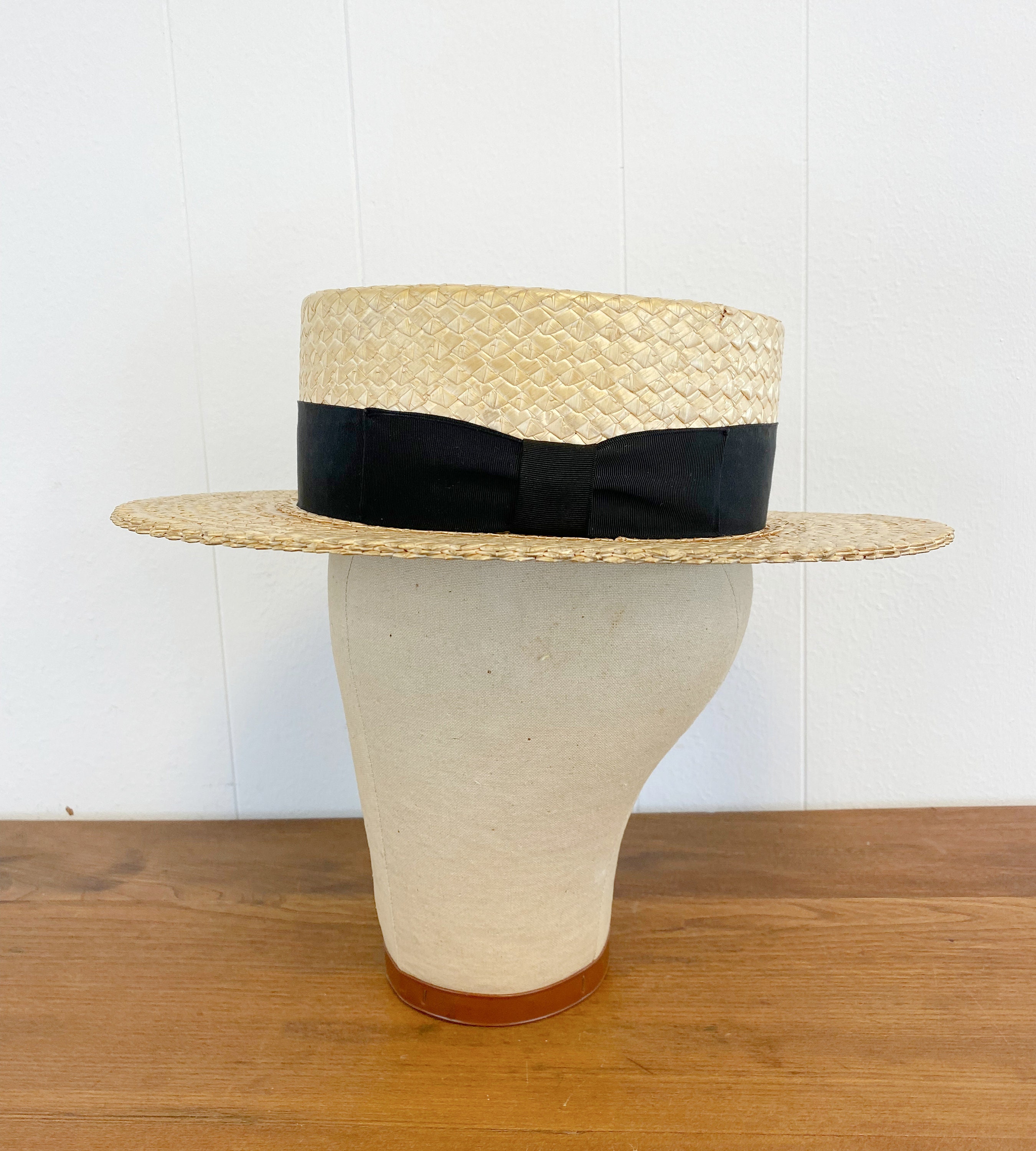Men's Straw Boater Hat Vintage Quartet Hat Etsy