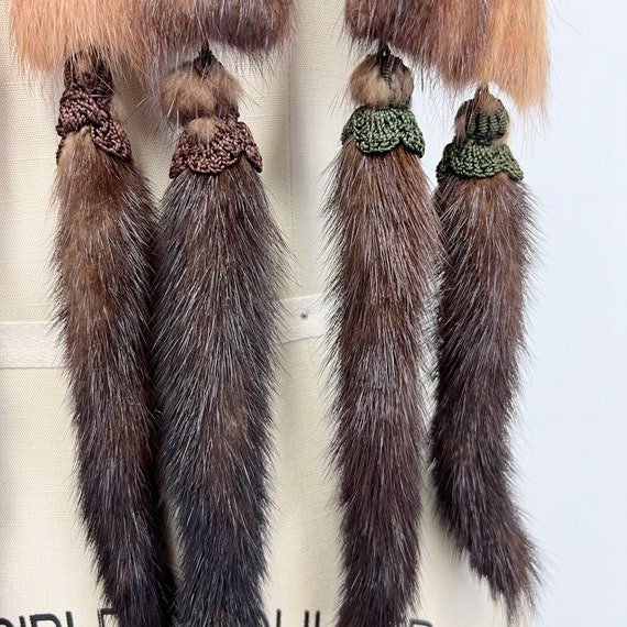 Vintage Mink Scarf with Tails | 19450s - 1950s Ge… - image 5