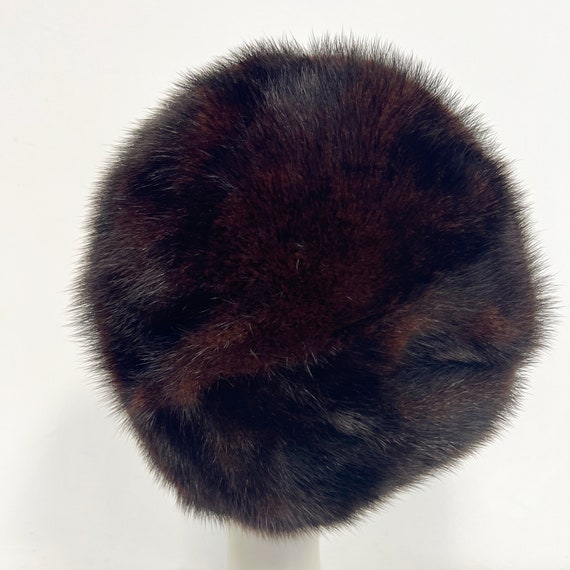 Vintage Faux Fur Bubble Hat | 1960s Fake Mink Wom… - image 2