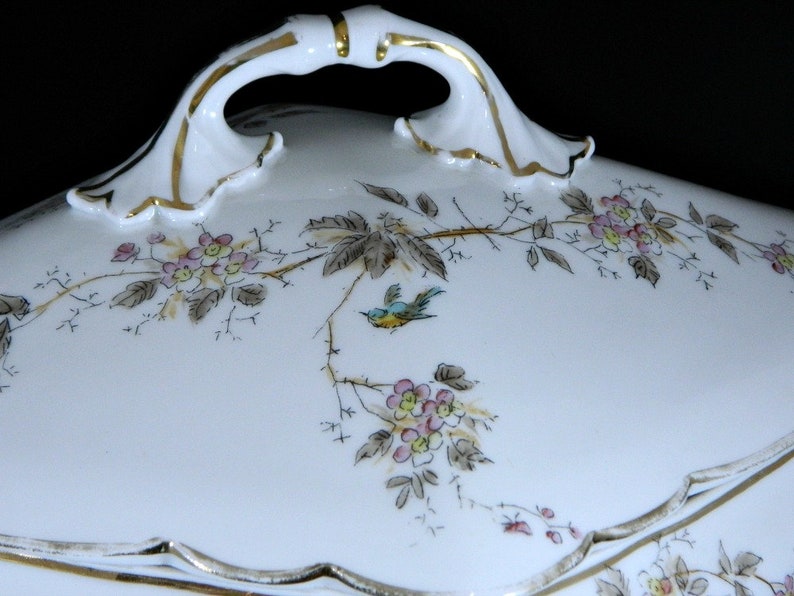 Vintage Covered Soup Tureen With Ladle Diamond Shaped Etsy