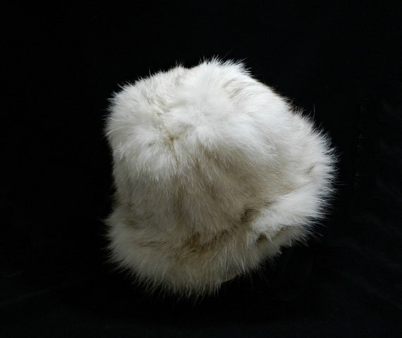Vintage 1960s Fur Fedora ... White Rabbit Fur ...… - image 5