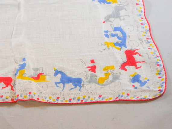 Novelty Print Handkerchiefs, LOT of 3 ... Vintage… - image 2