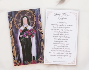 Saint Thérèse of Lisieux Prayer Card