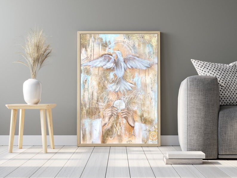 Catholic Modern Art Christian Wall Decor Jesus Art Etsy Australia