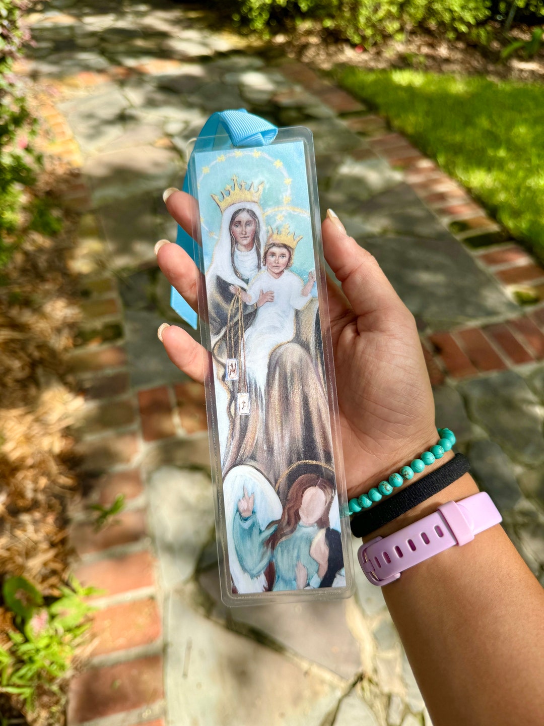 Our Lady of Mount Carmel Bookmark, Carmelites, Brown Scapular, Catholic ...