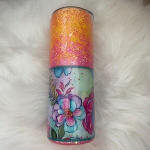 Summer Ombré Tumbler | 20oz Tumbler | Gift Idea | Skinny Tumbler | Summer Tumbler