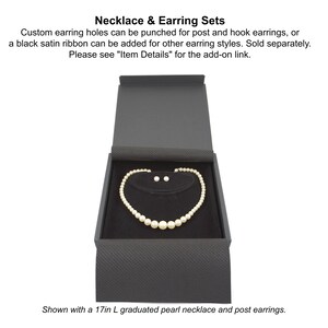 Custom earring holes can be added, which are sold separately. Please see "Item Details" for the link.
