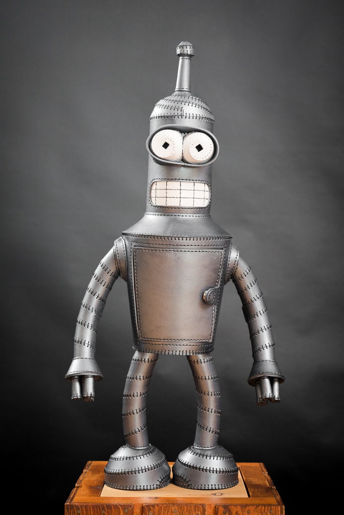 Leather Bender Robot Handmade Home Decor Unique Gift. Etsy
