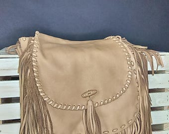 Leather Fringe Purse