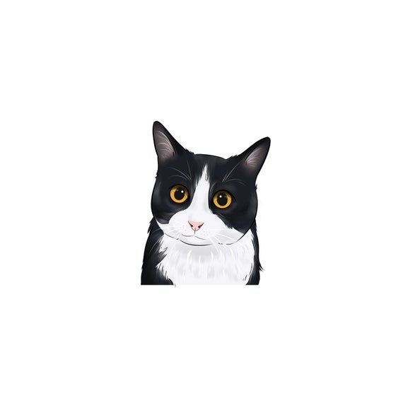 Cat Mom Gift/ Custom Cat Portrait/cat Cartoon/ Cat Drawing/ - Etsy Cat Mom Gift/ Custom Cat Portrait/cat Cartoon/ Cat Drawing/ - Etsy