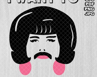 Queen Freddie Mercury i Want to Break Free Music - Etsy