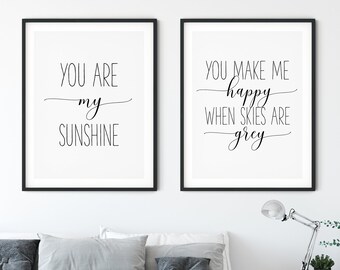 Usted Es Mi Arte De La Pared Del Sol Decoracion De La Etsy