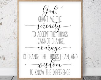 Featured image of post Large Serenity Prayer Wall Art Serenity prayer rustic wall sign customers who recently purchased this item are large canvas wall art canvas art prints green bedroom decor courage to change serenity prayer office wall decor